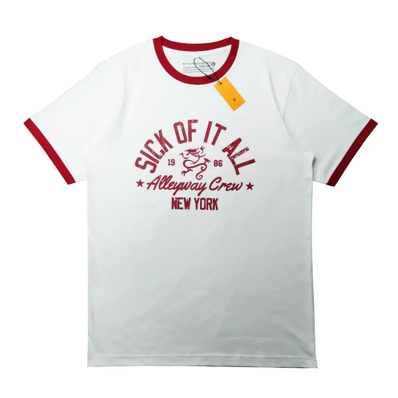Kaos Musik Band Sick Of It All Ringer Tee 0