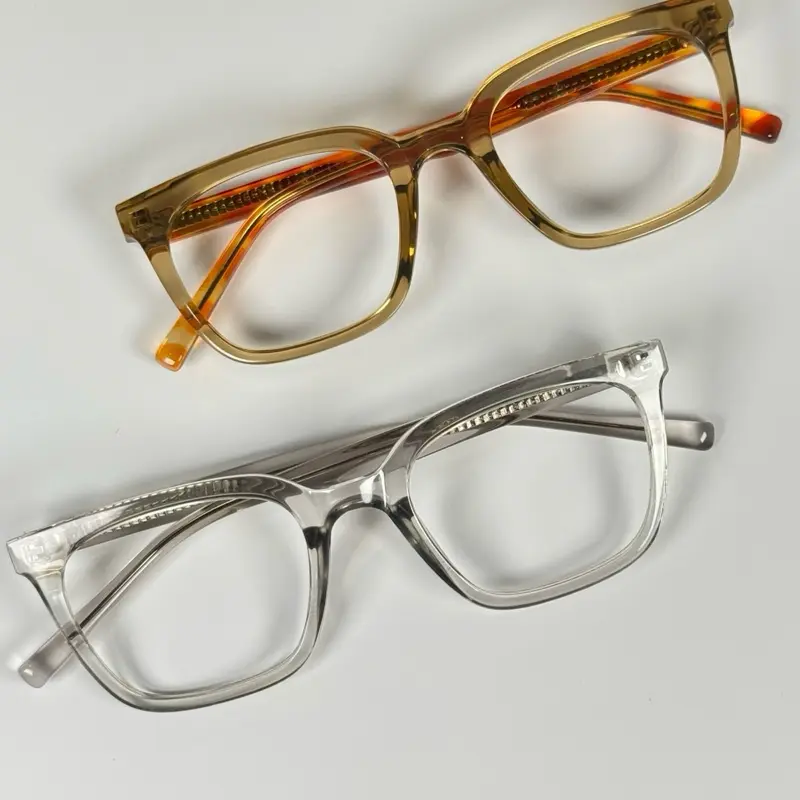 Kacamata kotak 2647 asetat premium blueray uniseks style terbaru eyewear Lensa Glasses 8