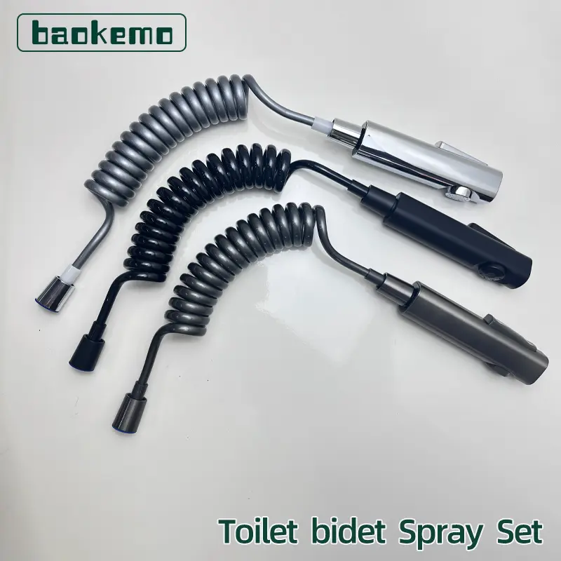 Bộ phun bồn cầu, Cầm Tay, Vật liệu ABS, Điều khiển áp suất nước, Phụ kiện tự làm sạch, Không cần khoan, Giá đỡ đầu vòi hoa sen, G1/2