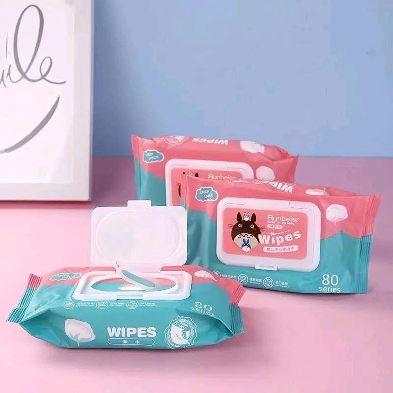 [ Isi 80sheets ] Tissue Basah Baby Newborn Tissu Basah Bayi Wipes Wet 80Lembar Tisu