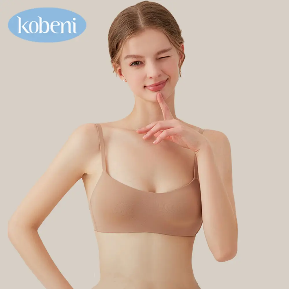 (Indonesia Stock) KOBENI Bra Wanita Tanpa Kawat Busa Tipis Bahan Seamless Cup B Fashionable Lembut dan Nyaman Bh （Bar-068） push bra