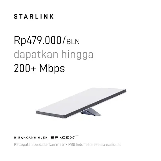 Starlink Mini KIT Portable Integrated Satellite Wifi Internet Kecepatan Tinggi