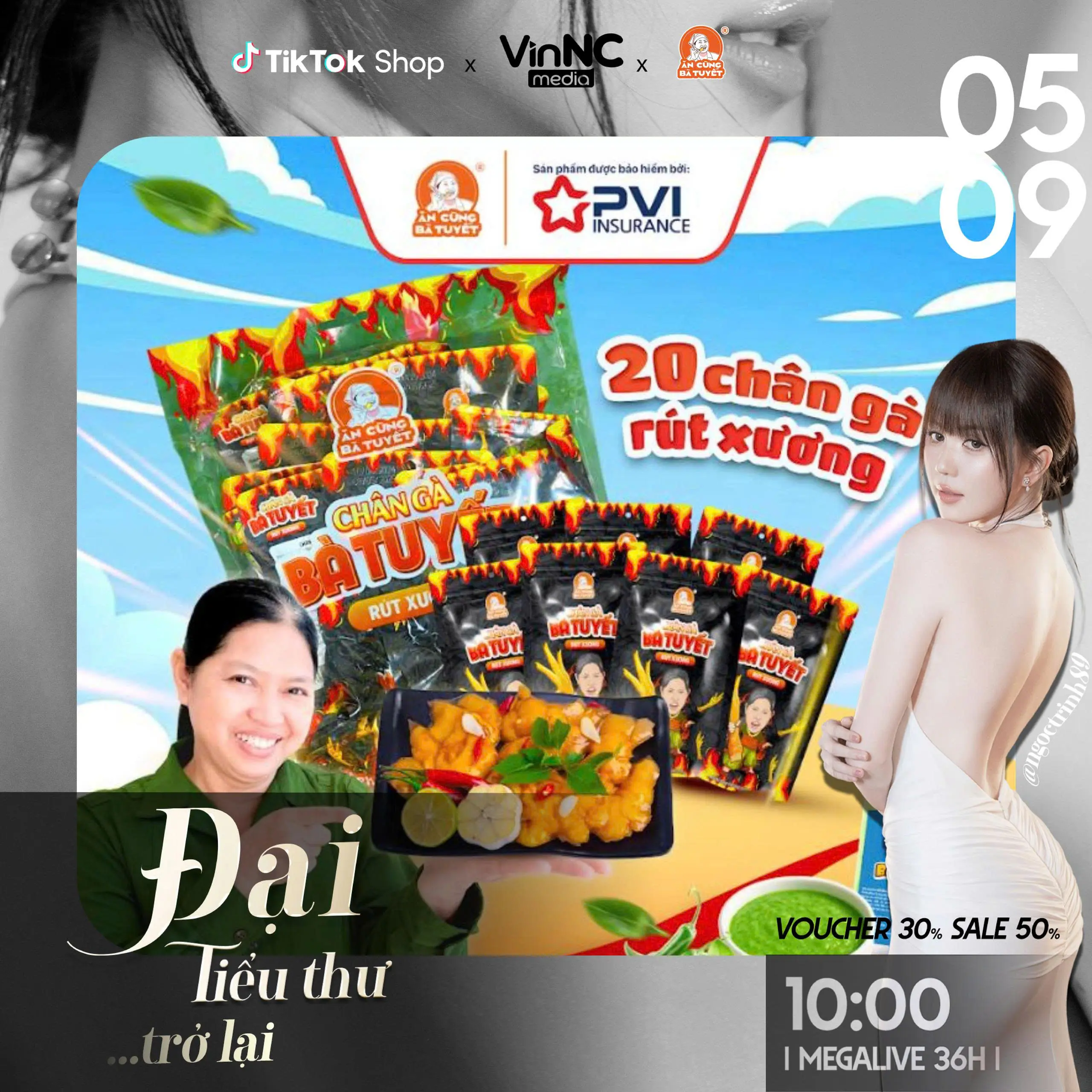 (ACBT X KOL) (Tặng 2 gói bim bim)(Tặng 2 gói sốt) Combo 20 gói CHÂN GÀ TÊ CAY RÚT XƯƠNG - ĂN CÙNG BÀ TUYẾT M83