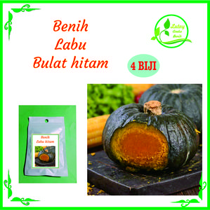 BENIH LABU BULAT HITAM ISI 4 BIJI