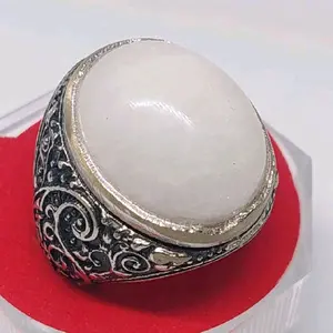 Cincin batu MG senter tembus asli original Rings cincin pria rekomendasi elegat