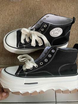 Product Review of Sepatu Sneakers Boots Wanita Casual Hak Tinggi Jaemin Sport Shoes MNS982 from G**s 2
