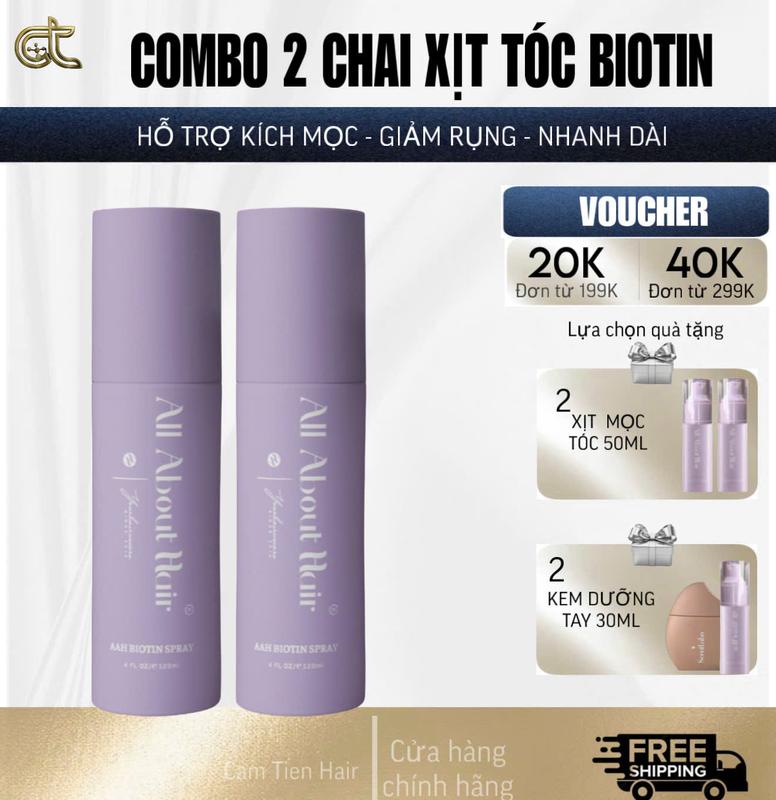 COMBO 2 CHAI XỊT TÓC BIOTIN SPRAY 120ML - NHẬN NGAY 2 GIFT