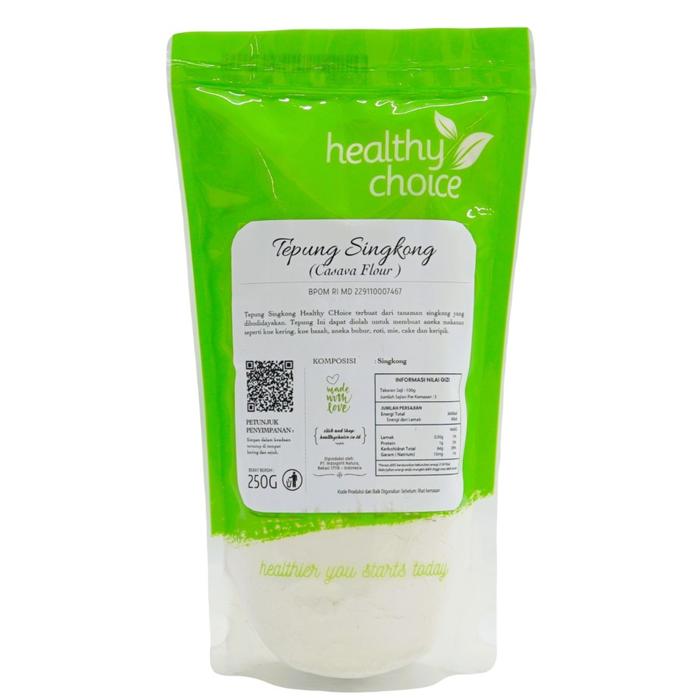 Gambar Healthy Choice Tepung Singkong Natural 250 gr - Exp Sep 26 dari Healthy Choice Indonesia_NEW Kota Administrasi Jakarta Pusat Tokopedia