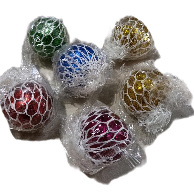 Mainan anak squishy mesh ball anti stress ball/bola anggur Toys 0