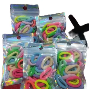 Ikat Rambut Anak Perempuan isi 20 Lucu Varian Warna Scrunchies - Paket Aksesoris Fashion