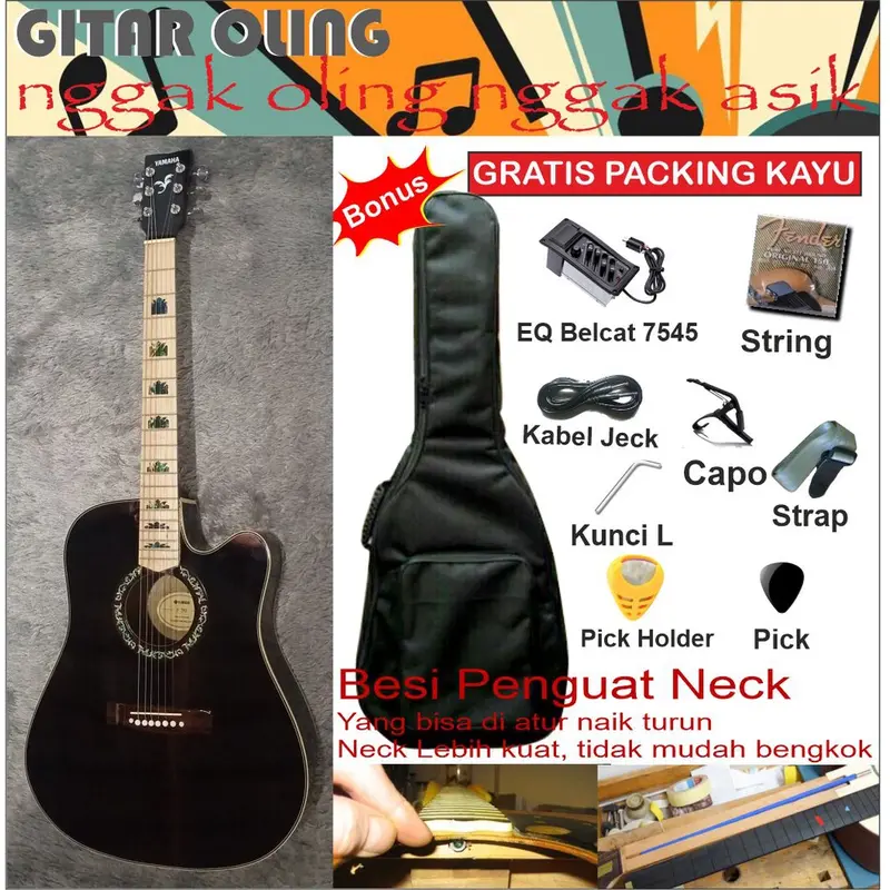 Gitar Akustik Elektrik Yamaha Jumbo F310 0
