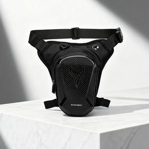 Bolsa para pierna de motocicleta impermeable, correa de hombro ajustable y compartimento con doble cremallera, bolsa de cintura para montar en exteriores, bolsa de tela duradera para bicicletas y motocicletas todoterreno