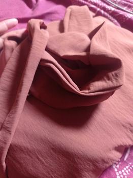 Product Review of READY STOCK GAMIS AIRFLOW LENGAN BALON SIZE XL LD 120 crinkle muslim dress Wanita Panjang from _**. 2
