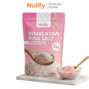 Nulify Himalayan Pink Salt 1kg  - Garam Sehat Himalaya Bumbu Masak Organik Alami Sehat Bahan Bubuk Makanan