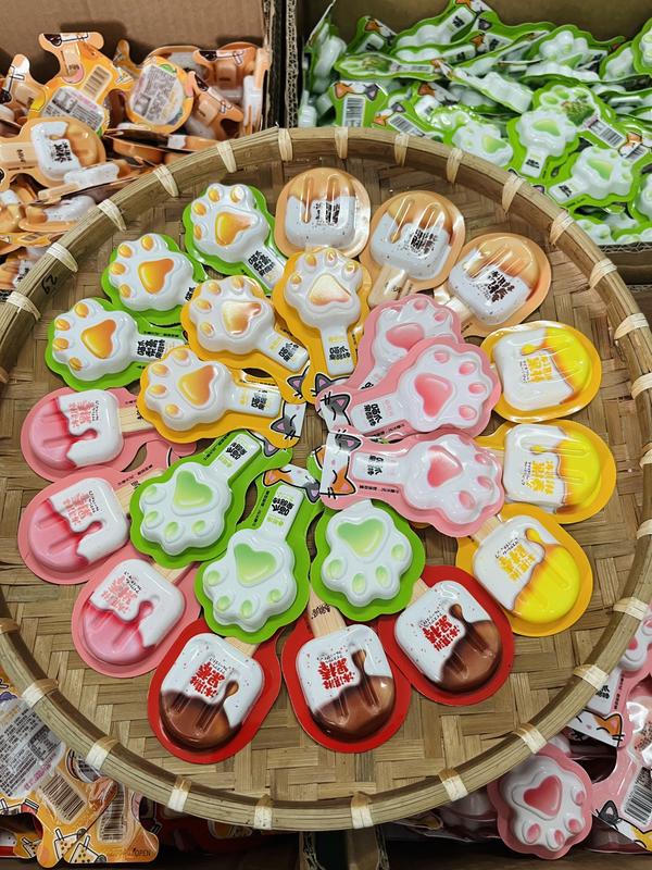 [500g] Thạch phô mai sữa chua hình chân mèo - hình que kem CHUNYA YUAN 1