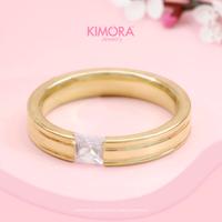 Gambar Kimora - Cincin Titanium Aksesoris Wanita Anti Karat Harika Cnt208 - GOLD, SIZE 7 dari Kimora Jewelry Kota Denpasar 1 Tokopedia