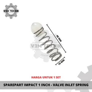 SPAREPART AIR IMPACT WRENCH 1 INCH Throttle Valve And Inlet Spring / Closer Klep Penutup Angin Mesin Air Impact 1" SPAREPART AIR IMPACT WRENCH 1 INCH Throttle Valve And Inlet Spring / Closer Klep Penutup Angin Mesin Air Impact 1"