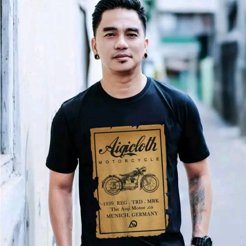 BAJU DISTRO PRIA ORIGINAL AIQI KEREN - QONQUEROR MUNICH KATUN COMBED