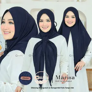 SEGITIGA MARISA - Jilbab Segitiga Jaguard  Motif Gesper By Dalma hijab Kerudung Muslim Instan