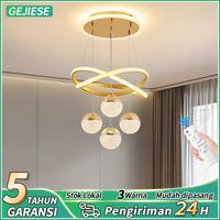 Gambar Lampu Gantung Kristal LED Nordik 3Warna Minimalis Mewah Kamar Tidur Koridor Ruang Tamu Lampu Gantung Kristal Hias - Hitam B2-10+Remote dari GOGEOUS Store Kab. Tangerang 1 Tokopedia