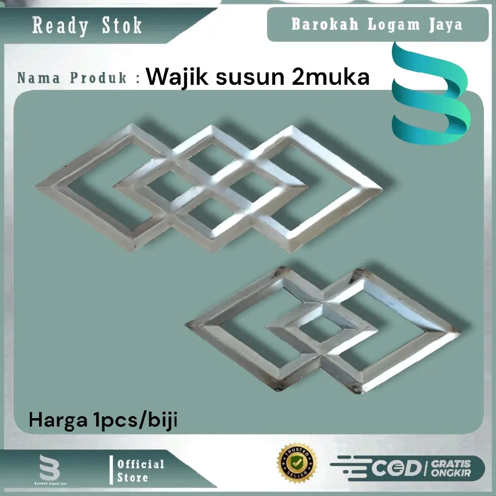Wajik/tamara susun 2 dan 3 tampilan 2muka | aksesoris pagar dan teralis