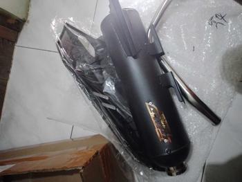 Product Review of Knalpot Standar Racing Original GOLD EXHAUST Full Aksesoris Tameng Air Blade Gen 2 Bass Adem untuk Motor Vario, Beat, Nmax, Aerox, PCX Motorcycle Motorcycle shijiro Kamera from 𝙒**🚀 0