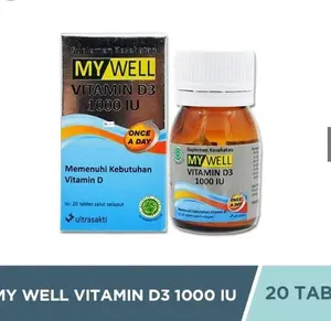 MY WELL VITAMIN D3 1000 IU I SUPLEMEN VITAMIN D I ISI 20 TAB