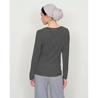 Gambar Geulis.id NORAH STRIPES LONG SLEEVE TEE / ATASAN WANITA (4 warna) - BLACK, S dari Geulis id Kota Administrasi Jakarta Utara 4 Tokopedia