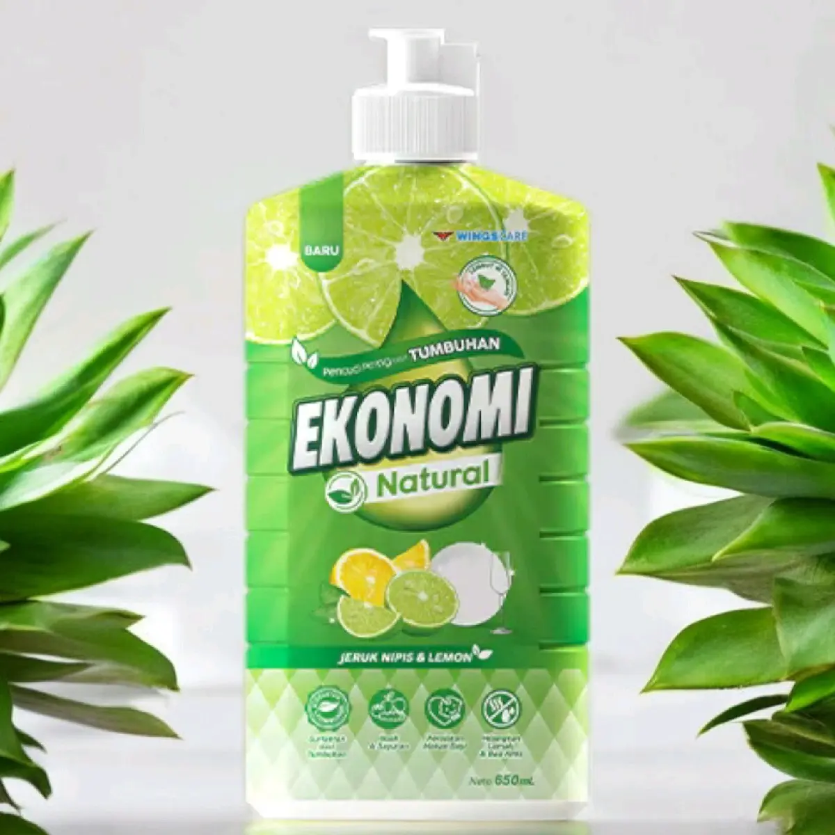 Ekonomi Jeruk nipis & Lemon Pencuci Piring 650 ml Botol