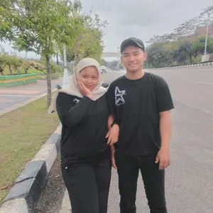 KAOS COUPLE STAR AND MOON KOREAN STYLE BAHAN SEMI KATUN