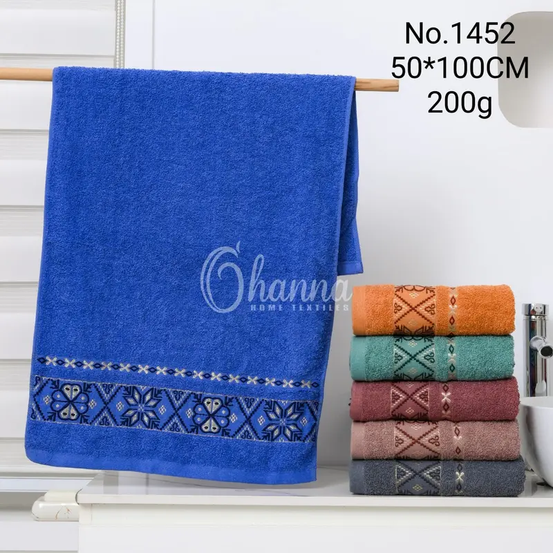 Handuk Katun Tanggung 50x100 Ohanna Tebal Menyerap Air Lembut Cocok Untuk Travel 3