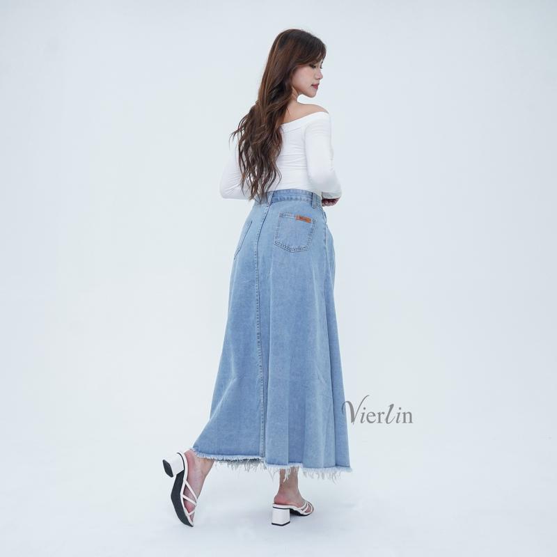 VIERLIN - Jeans 1955 - ROK JEANS HIGH WAIST 3