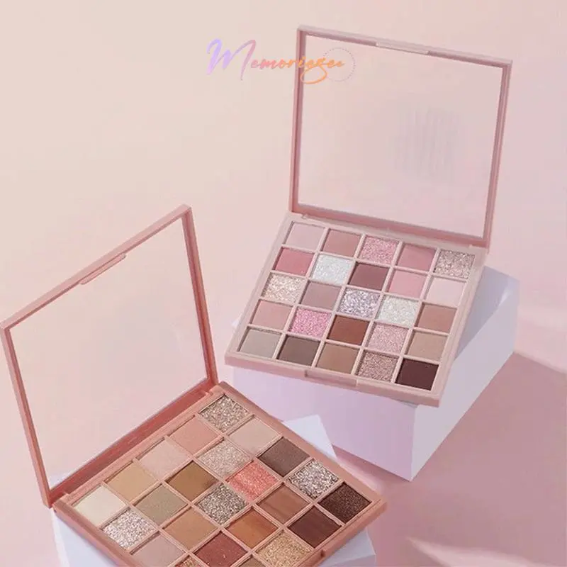 COD&Ready 25 Warna Eyeshadow Palette Matte Glitter Korean Makeup Pearlescent Mencerahkan Fine Flash Sequins 20 10 9 Shade Warna Nude Pink Biru Eye Shadow Palet Tahan Lama Impor 4