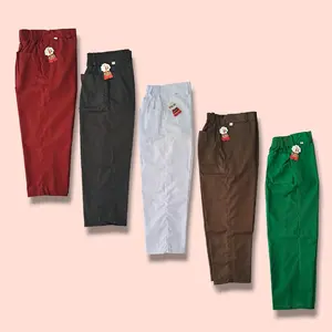 Celana Seragam Sekolah Panjang Anak SD Laki - Laki  Merah Putih Coklat Hijau Dan Hitam