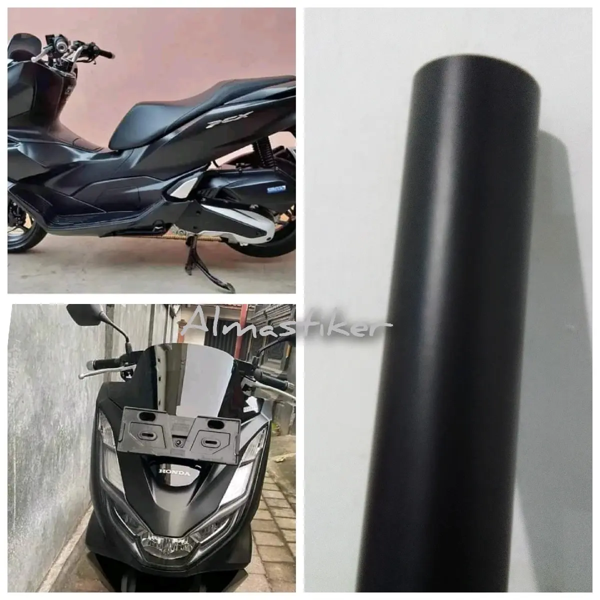 sticker skotlet hitam doff/hitam glos skotlet motor/sticker motor