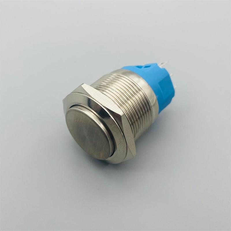 Product Introduction of Button switch 22MM no light high head self-locking reset IP65 current 3A-5A start switch 3