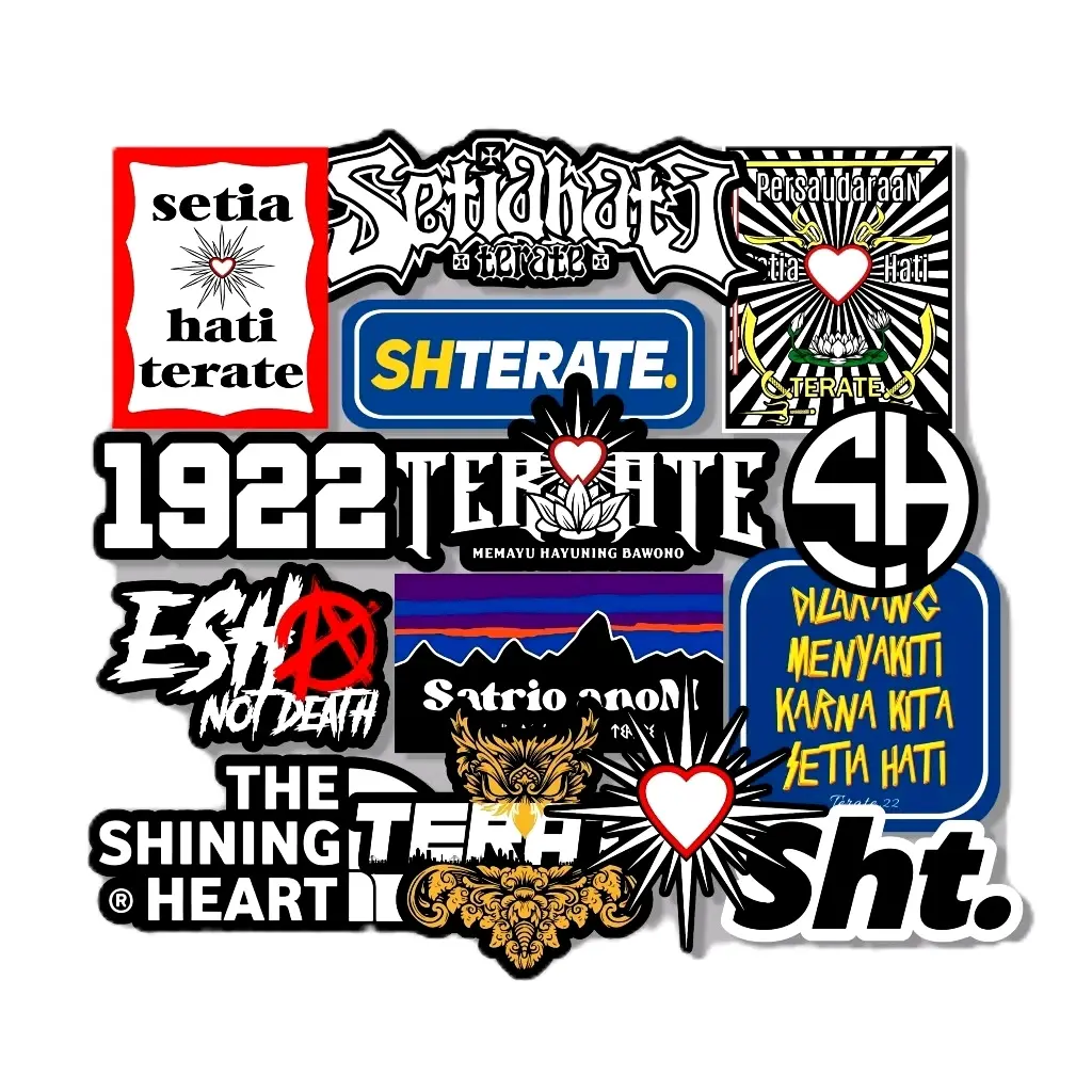 STIKER PSHT isi 14 pcs_ANTI AIR_Stiker perguruan_stiker berkualitas|stiker silat