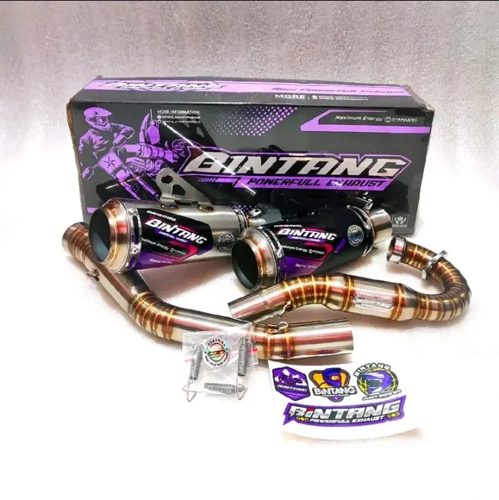 Knalpot KLX • CRF • D tracker Model Atas Type Botol Series Laser