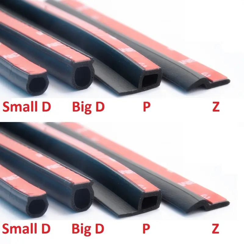 Con Dấu Cao Su Cho Cửa Xe Hơi, Dải Niêm Phong Cho Mui Xe Cốp Xe, Cạnh Cửa Sổ, EPDM, Cách Nhiệt Tiếng Ồn, Hình Chữ B P Z Big D, 2 Mét
