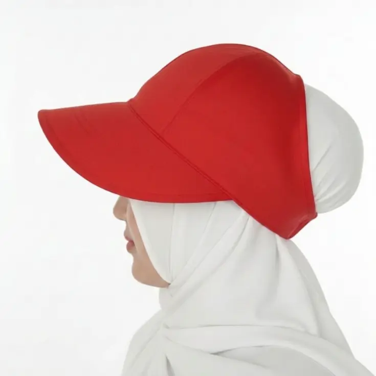 Topi Visor Golf Sporty Bolong Wanita Hijaber Muslimah - Stylish Nyaman Untuk Olahraga - Umroh Hajian 5BA