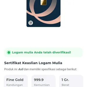 2026 LOGAM MULIA UBS 1 GRAM KEMASAN TERBARU KADAR 99.99%