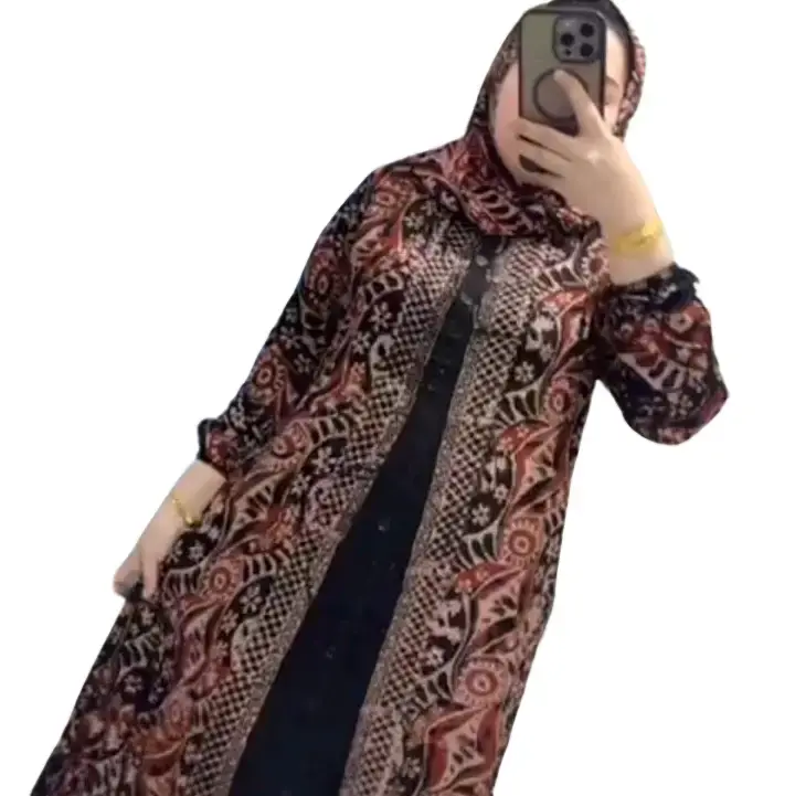 gamis storjoan set hijab.bahan twill adem.