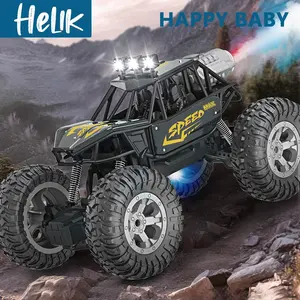 Mobil Remote Control 2.4GHZ Dengan Lampu Suara Bisa Keluar Asap RC Mobil Offroad Anak Mainan Mobil Rock Climber