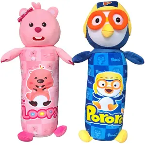 Boneka guling anak karakter pororo pinguin dan loopy