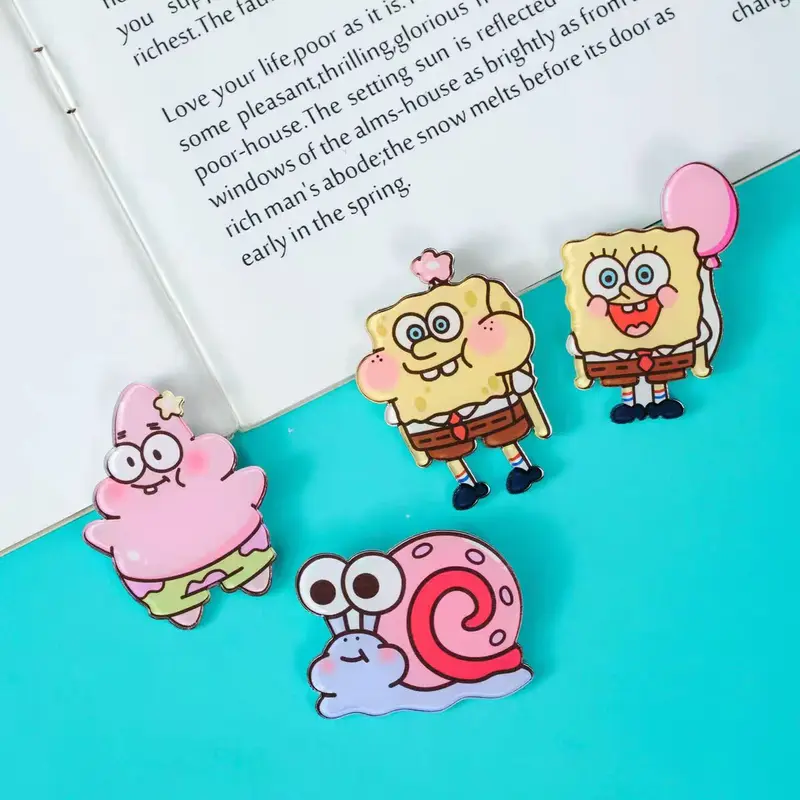 COD Tas Bros Lucu Toy Story Pin Akrilik Lucu Kartun Lencana Karakter Bros Liontin SpongeBob Bros Tas Aksesori Pin Akrilik Dekoratif - COK Clips Resin 1
