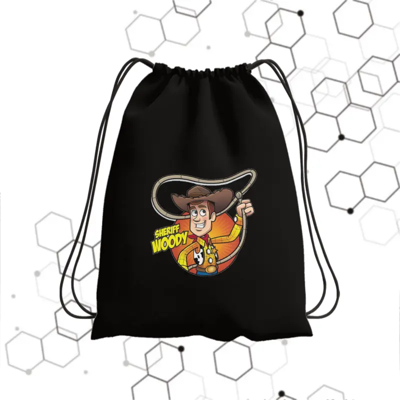 Tas Serut Sekolah Toy Story Draw Bahan Perasut Nilon Anti Air 30cm x 38cm Tas Travel  Terlengkap 3