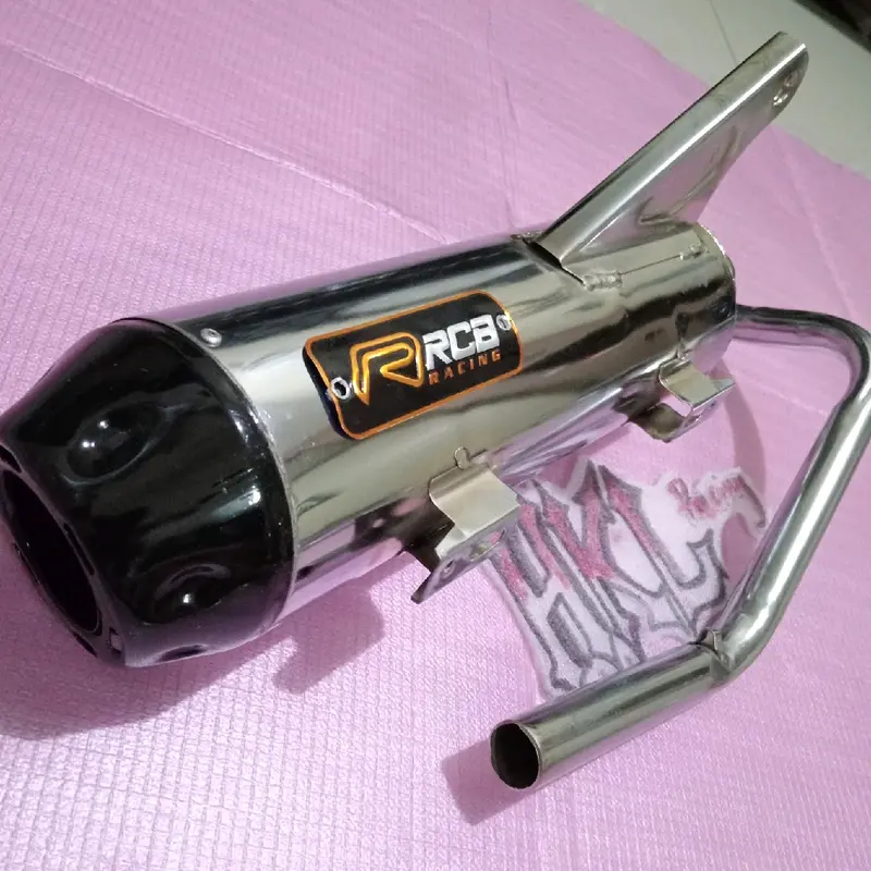 Knalpot Cms bobokan crome Mio m3,Mio soul karbu, Mio sporty, Mio Smile,Mio soul gt,Mio J,Mio m3,Mio z/s,Gear,fino, Xeon, X-Ride,Nouvo Motor 2