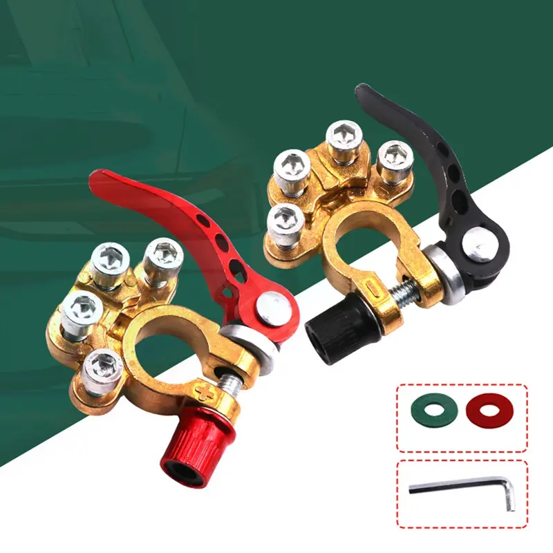 Đầu Cọc Pin Xe Tải Ô Tô Đồng, 2 Gói, Liên Kết Công Tắc Ngắt Kết Nối