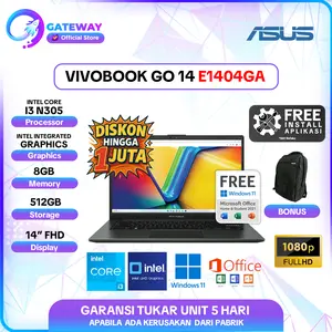 ASUS Vivobook Go 14 E1404GA CORE i3-N305 8GB 512GB SSD 14" FHD W11+OFFICE
