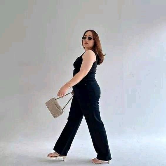 Celana Panjang Wanita HW Cutbray Super Jumbo BB 100 - Kekinian Flared Stretch Premium - High Wrap Gray Jeans Hitam Loose Jeans Hitam jeans  biru retro 6